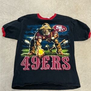 Vintage 90's Tee Jays San Francisco 49ers Men's Size L T-Shirt Sourdough Sam